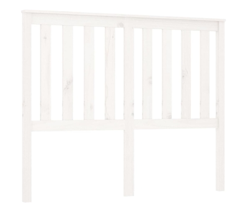 Cabecero de cama madera maciza de pino blanco 141x6x101 cm