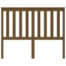 Cabecero de cama madera maciza de pino marrón miel 146x6x101 cm
