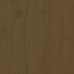 Cabecero de cama madera maciza de pino marrón miel 146x6x101 cm