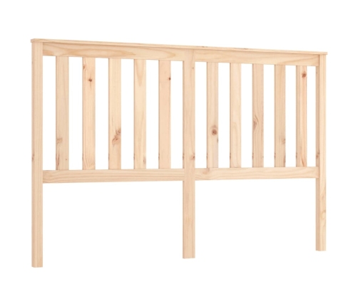 vidaXL Cabecero de cama madera maciza de pino 156x6x101 cm