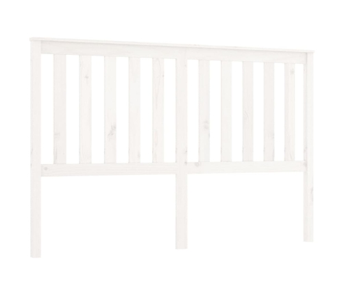 Cabecero de cama madera maciza de pino blanco 156x6x101 cm