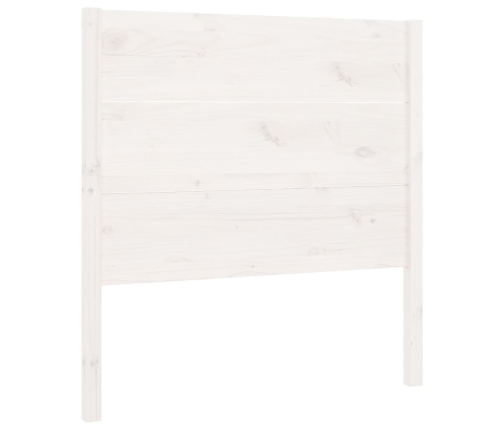 vidaXL Cabecero madera maciza de pino blanco 106x4x100 cm