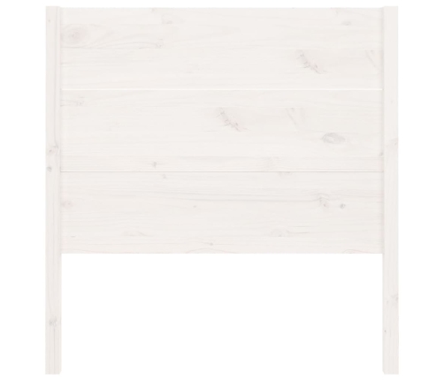 vidaXL Cabecero madera maciza de pino blanco 106x4x100 cm