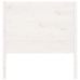 vidaXL Cabecero madera maciza de pino blanco 106x4x100 cm