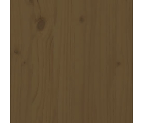 vidaXL Cabecero madera maciza de pino marrón miel 96x4x100 cm