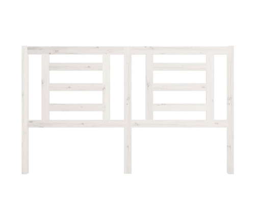 Cabecero de cama madera maciza de pino blanco 166x4x100 cm