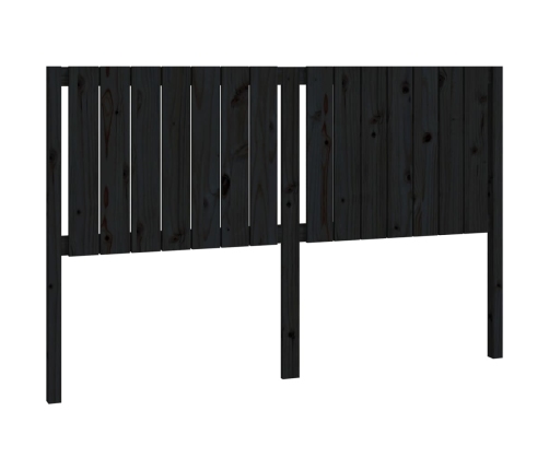 Cabecero de cama madera maciza de pino negro 165,5x4x100 cm