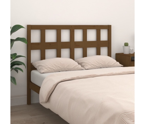 vidaXL Cabecero de cama madera maciza pino marrón miel 185,5x4x100 cm