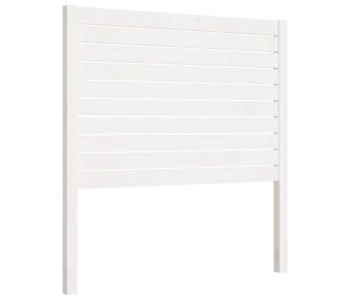 vidaXL Cabecero de cama madera maciza de pino blanco 106x4x100 cm