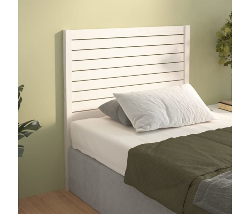 vidaXL Cabecero de cama madera maciza de pino blanco 106x4x100 cm