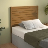 Cabecero de cama madera maciza de pino marrón miel 106x4x100 cm