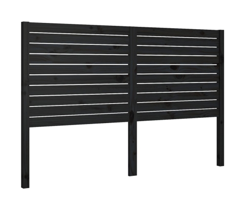 Cabecero de cama madera maciza de pino negro 141x4x100 cm