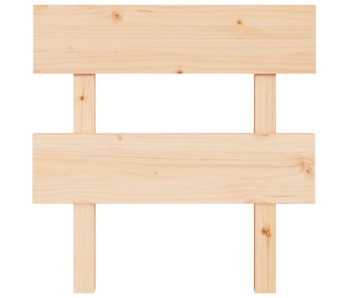 vidaXL Cabecero de cama madera maciza de pino 93,5x3x81 cm