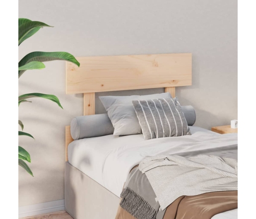 vidaXL Cabecero de cama madera maciza de pino 93,5x3x81 cm