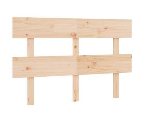 Cabecero de cama madera maciza de pino 124x3x81 cm