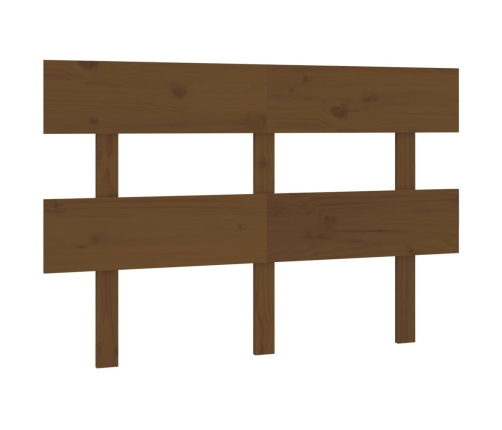 Cabecero de cama madera maciza de pino marrón miel 138x3x81 cm