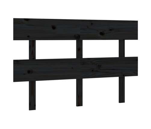 Cabecero de cama madera maciza de pino negro 138x3x81 cm