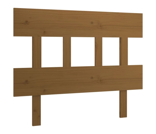 vidaXL Cabecero de cama madera maciza de pino marrón miel 78,5x3x81 cm