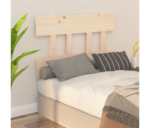 Cabecero de cama madera maciza de pino 93,5x3x81 cm