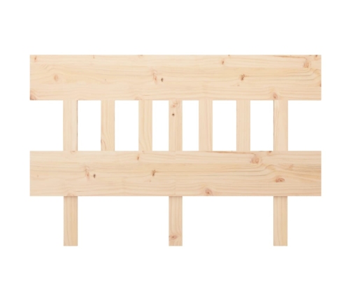 Cabecero de cama madera maciza de pino 123,5x3x81 cm