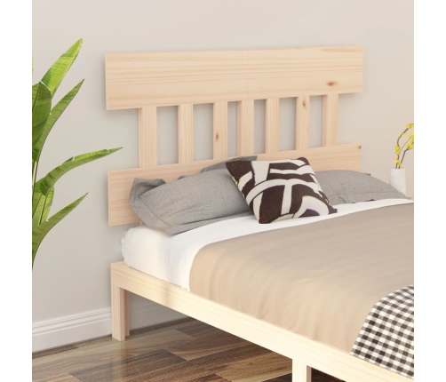 Cabecero de cama madera maciza de pino 203,5x3x81 cm