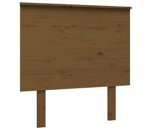 Cabecero de cama madera maciza de pino marrón miel 79x6x82,5 cm