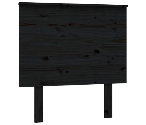 Cabecero de cama madera maciza de pino negro 79x6x82,5 cm