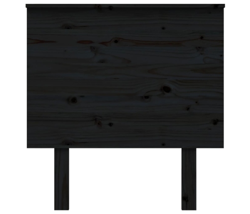 Cabecero de cama madera maciza de pino negro 79x6x82,5 cm