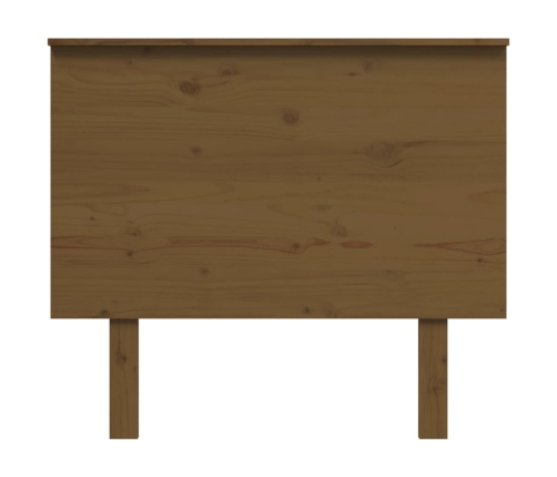 Cabecero de cama madera maciza de pino marrón miel 94x6x82,5 cm