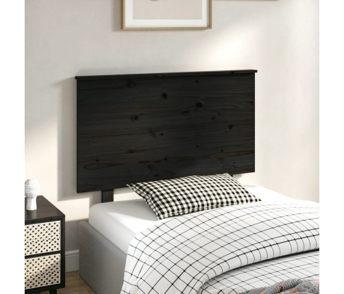 vidaXL Cabecero de cama madera maciza de pino gris 94x6x82,5 cm