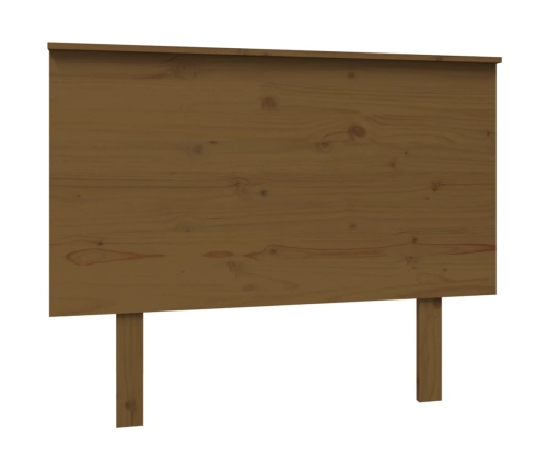 Cabecero de cama madera maciza de pino marrón miel 104x6x82,5cm