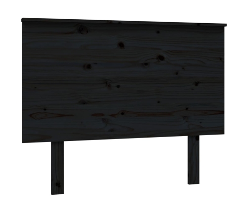 Cabecero de cama madera maciza de pino negro 104x6x82,5 cm