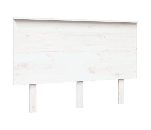 vidaXL Cabecero de cama madera maciza de pino blanco 124x6x82,5 cm