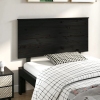 Cabecero de cama madera maciza de pino negro 124x6x82,5 cm