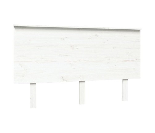 Cabecero de cama madera maciza de pino blanco 139x6x82,5 cm