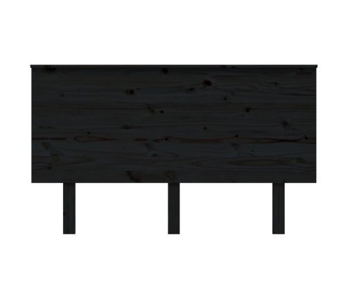 Cabecero de cama madera maciza de pino negro 139x6x82,5 cm