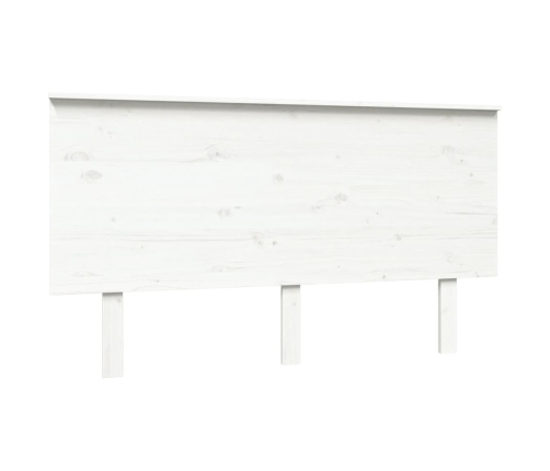 Cabecero de cama madera maciza de pino blanco 144x6x82,5 cm