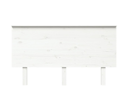 Cabecero de cama madera maciza de pino blanco 144x6x82,5 cm