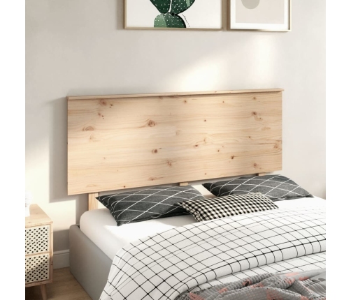 Cabecero de cama madera maciza de pino 154x6x82,5 cm