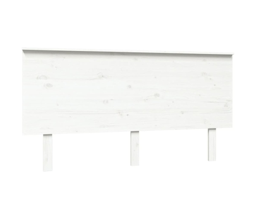 Cabecero de cama madera maciza de pino blanco 154x6x82,5 cm