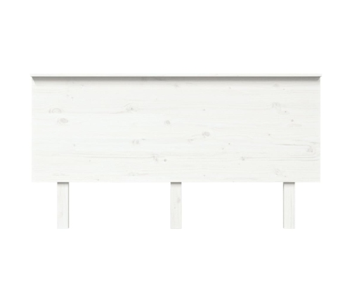 Cabecero de cama madera maciza de pino blanco 154x6x82,5 cm