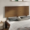 Cabecero de cama madera maciza de pino marrón miel 154x6x82,5cm