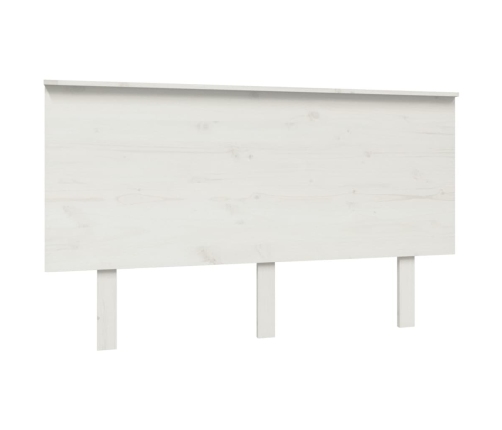 Cabecero de cama madera maciza de pino blanco 184x6x82,5 cm