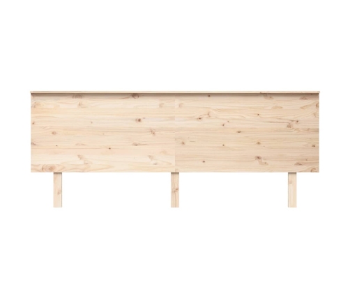 Cabecero de cama madera maciza de pino 204x6x82,5 cm