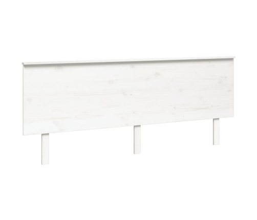 Cabecero de cama madera maciza de pino blanco 204x6x82,5 cm