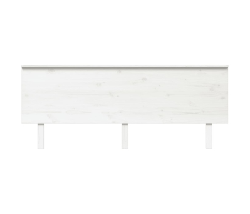 Cabecero de cama madera maciza de pino blanco 204x6x82,5 cm