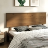 Cabecero de cama madera maciza de pino marrón miel 204x6x82,5cm