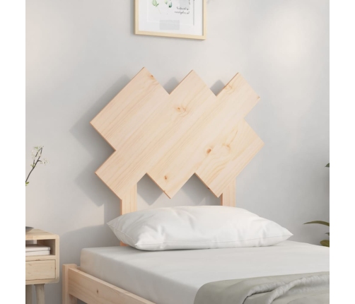 Cabecero de cama madera maciza de pino 72,5x3x81 cm