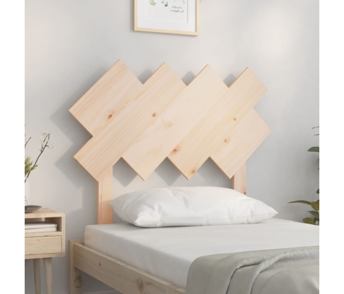 Cabecero de cama madera maciza de pino 92x3x81 cm