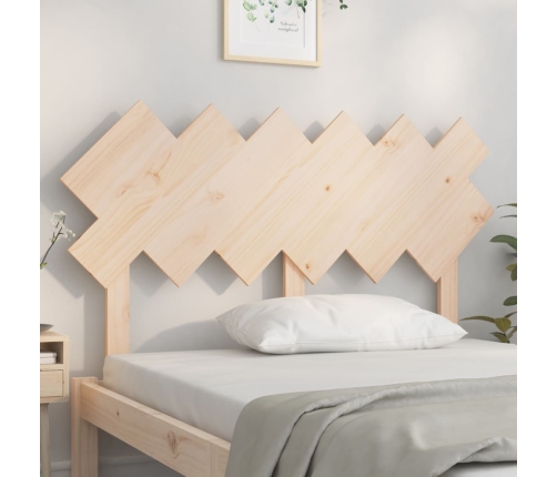 Cabecero de cama madera maciza de pino 132x3x81 cm